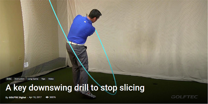 A key downswing drill to stop slicing