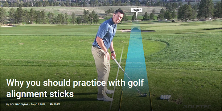 Why you should practice with golf alignment sticks