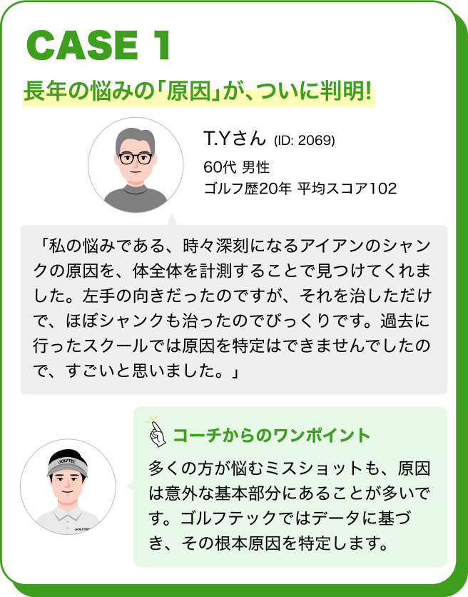 CASE1 長年の悩みの「原因」が、ついに判明！